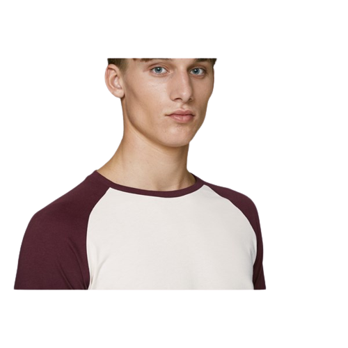 T-shirt manches constrastées unisexe en coton bio - 6
