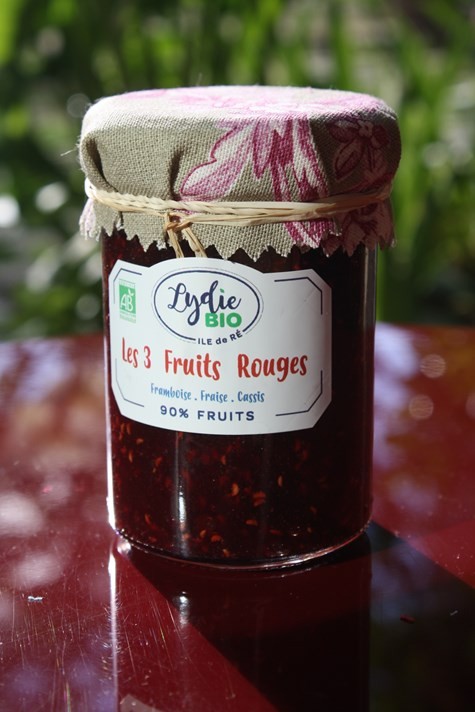 Confitures bio Dans Panier Bois - 2 Pots De 60 gr -