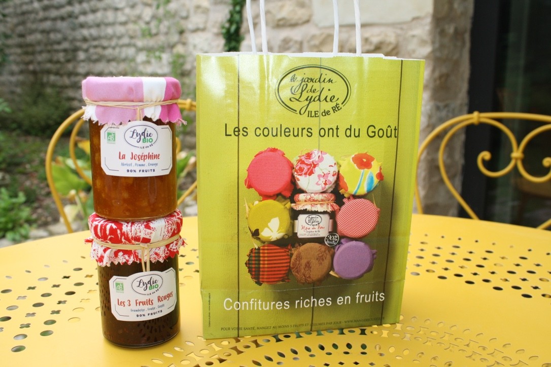 Confitures bio Dans Sac Cadeau - 2 Pots De 250 gr