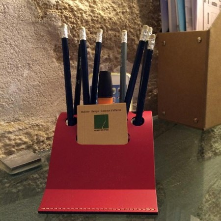 Organiseur pliable, cuir recyclé - Made In France -