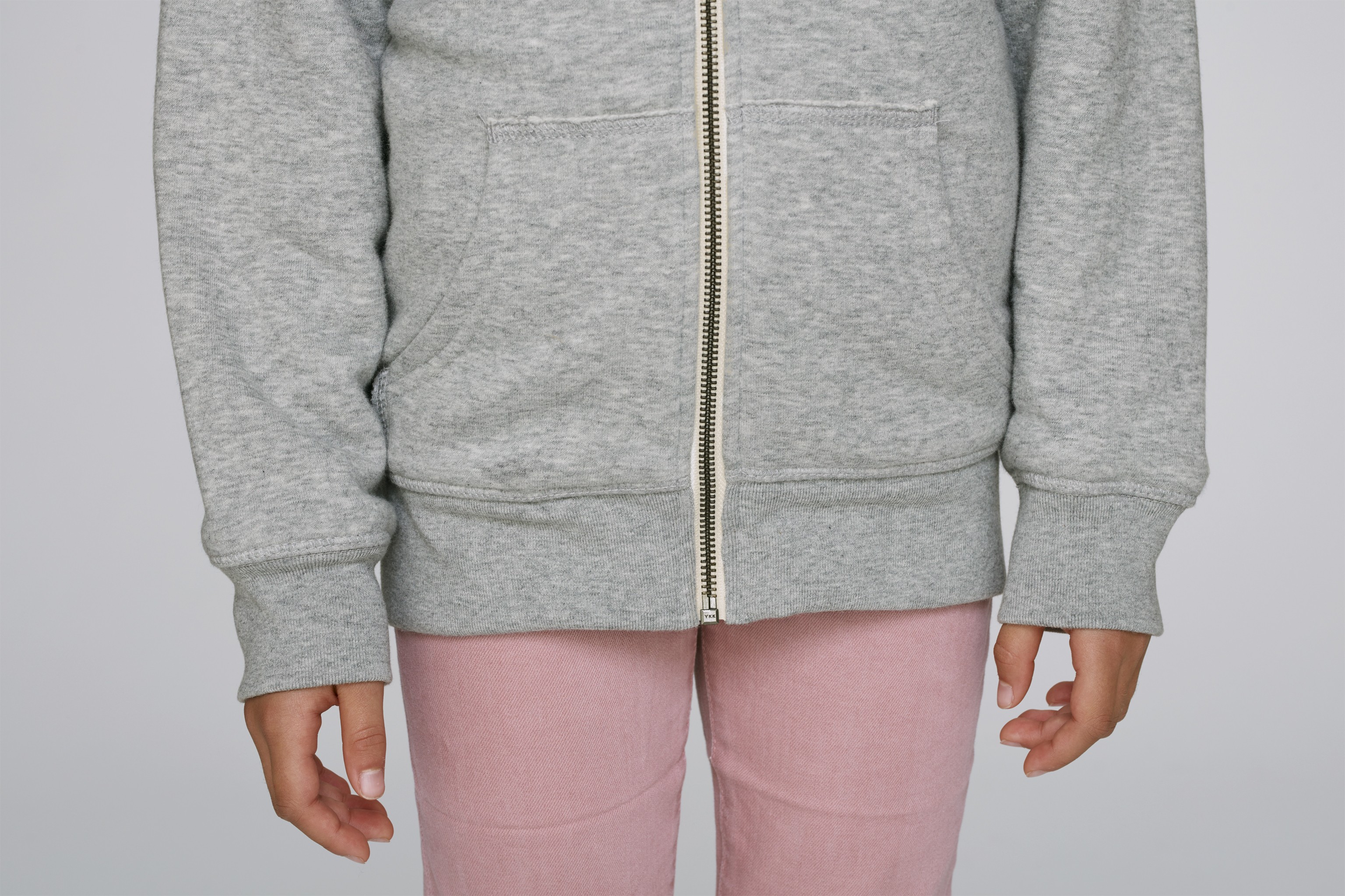 Sweat-shirt à capuche zippé avec doublure enfant -