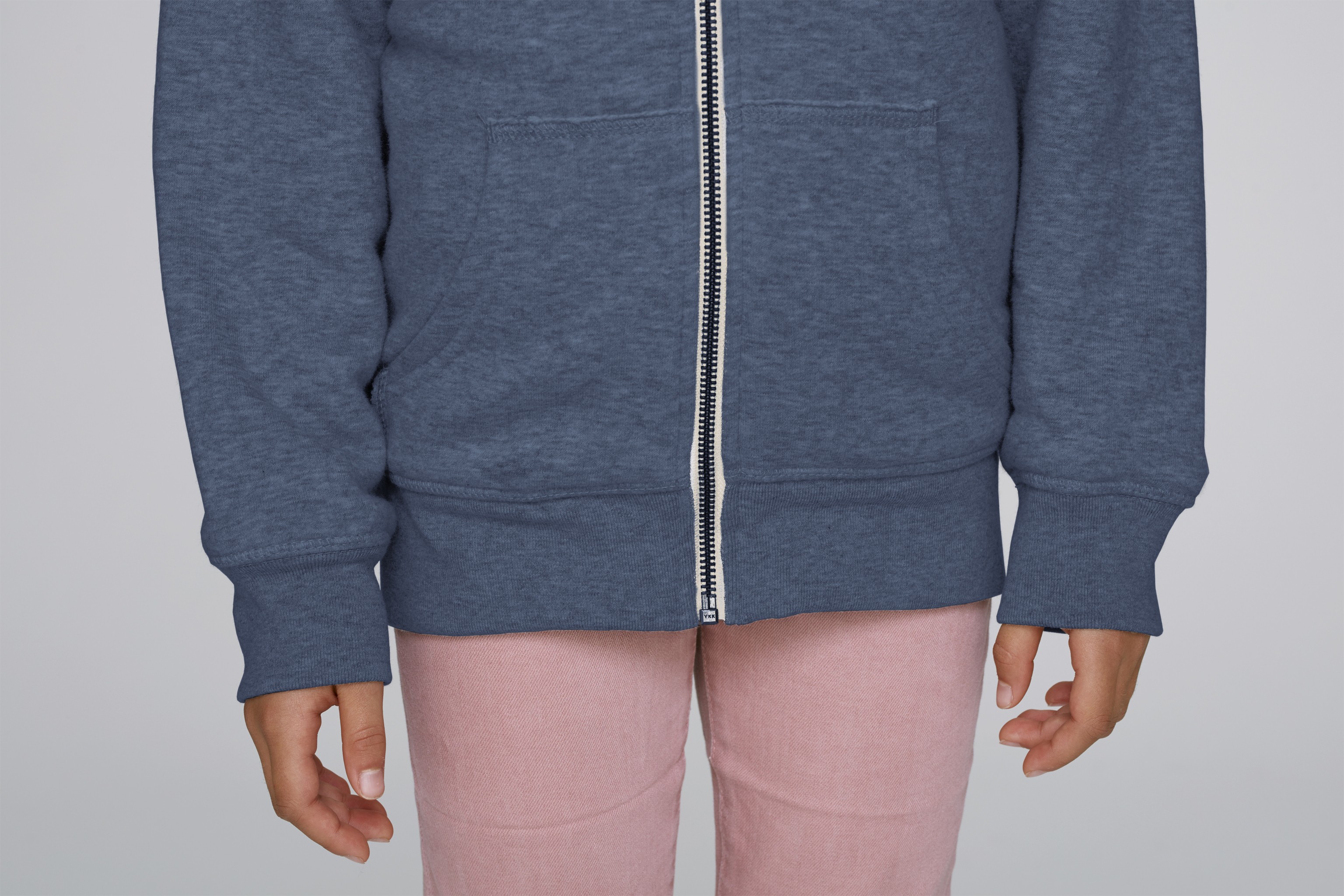 Sweat-shirt à capuche zippé avec doublure enfant -