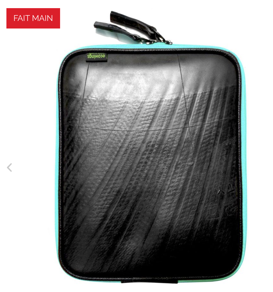 Housse pour tablette imperméable en pneu recyclé -