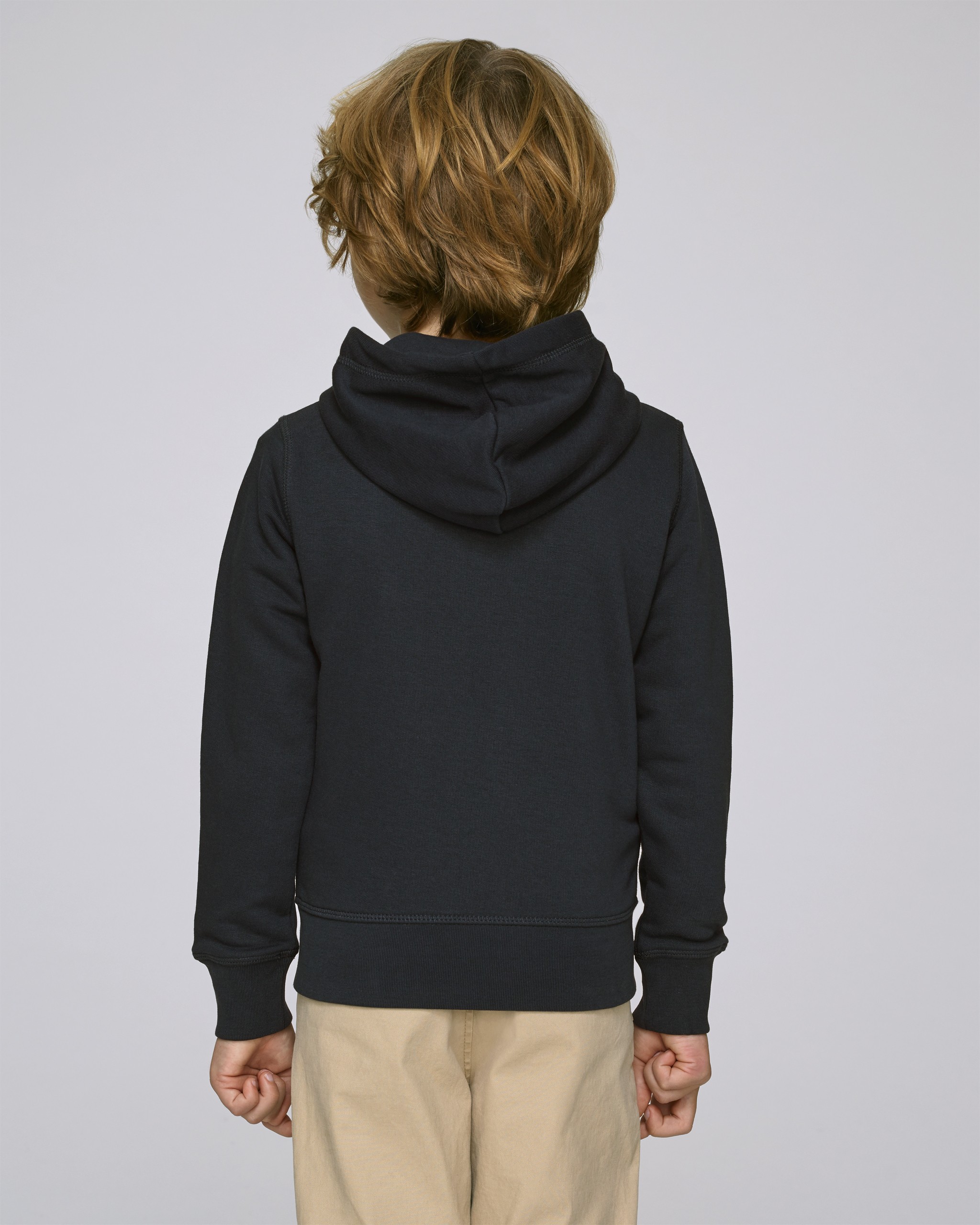 Sweat-shirt en coton bio à capuche zippé enfant -