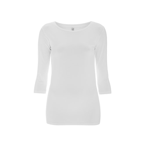 T-Shirt femme élastique manches 3/4 - coton bio