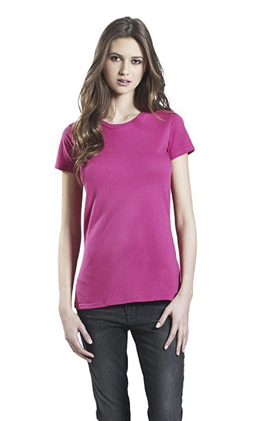 T-Shirt femme ajusté En jersey - 100% coton bio