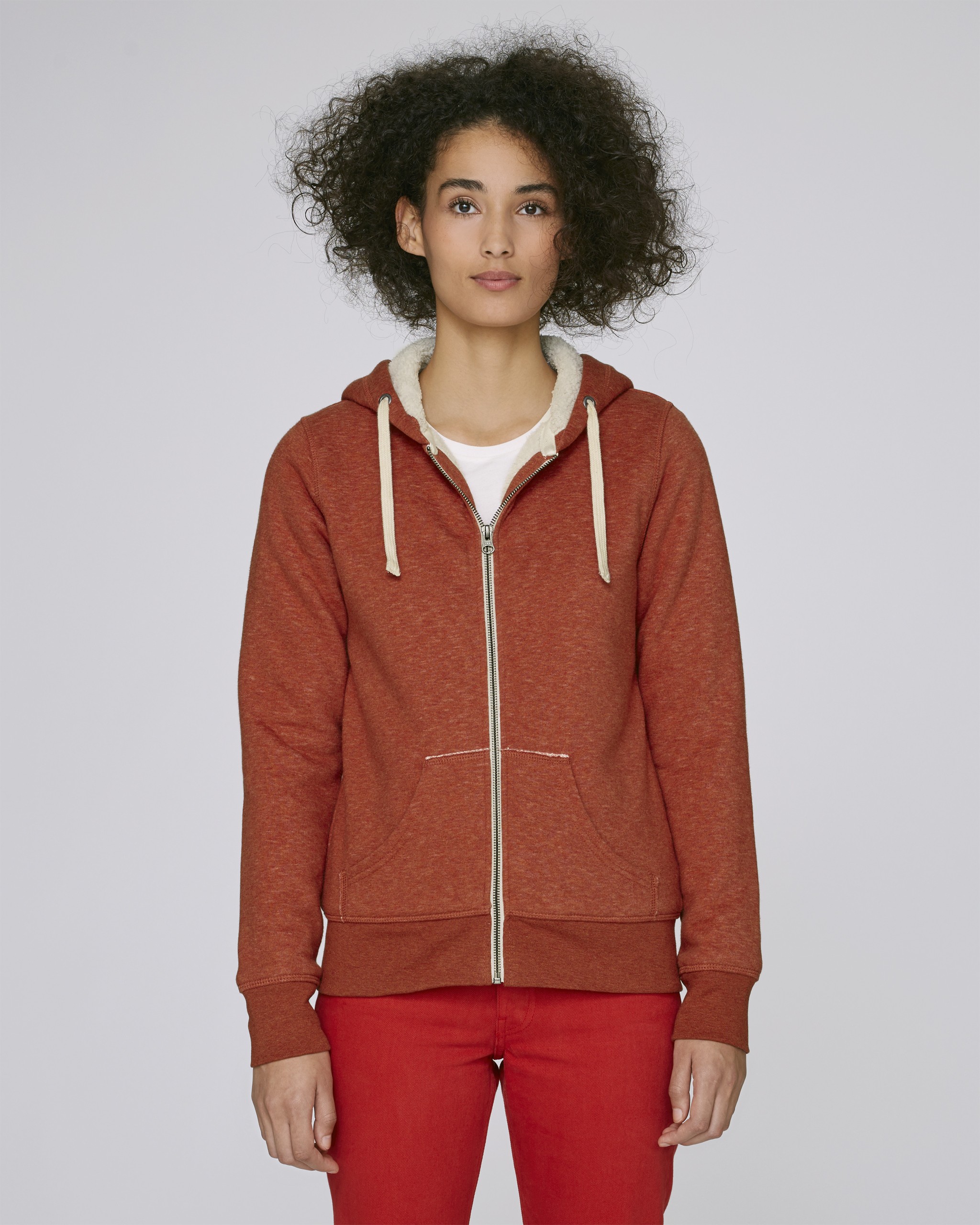 Sweatshirt femme à capuche - polyester recyclé -