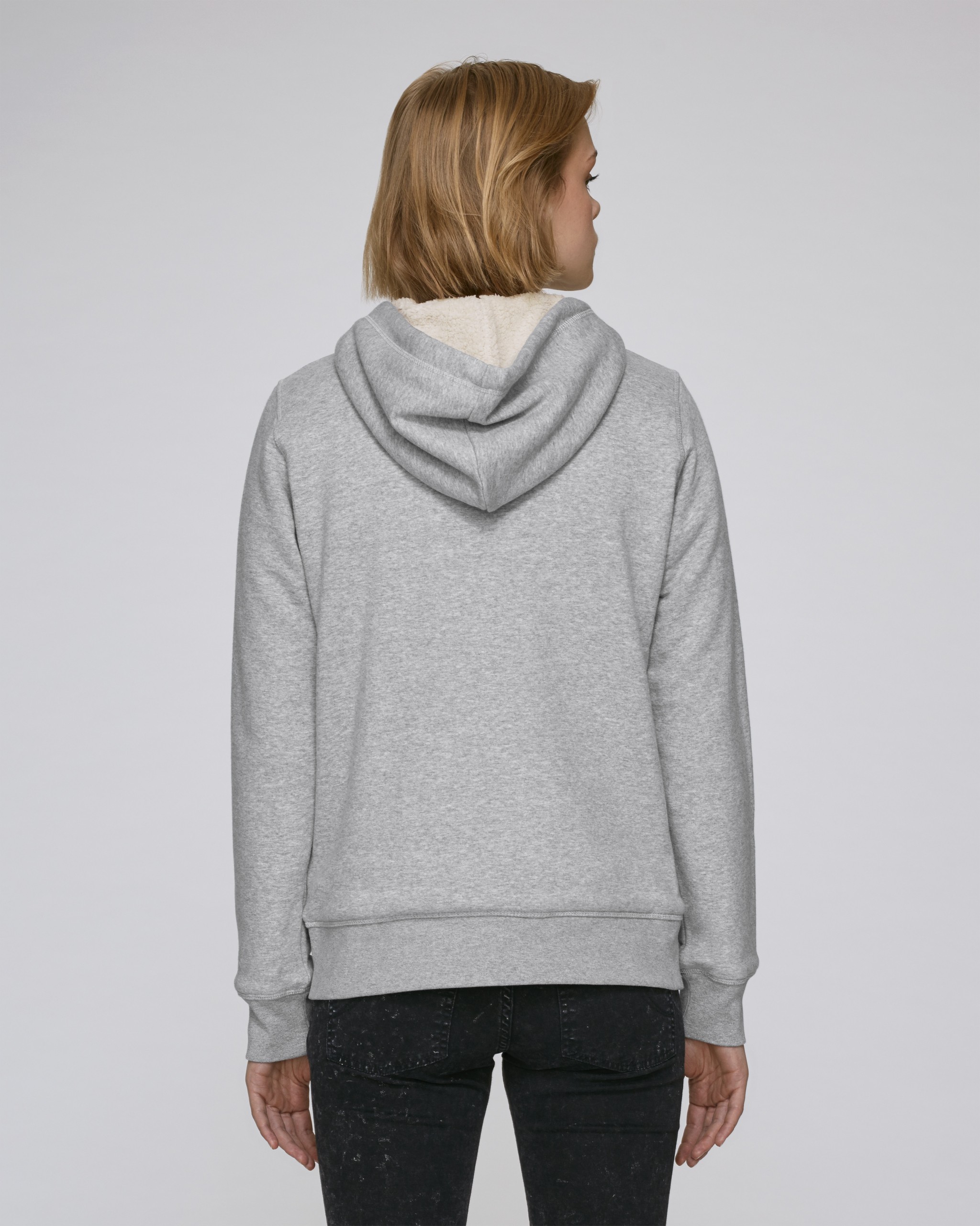 Sweatshirt femme à capuche - polyester recyclé -