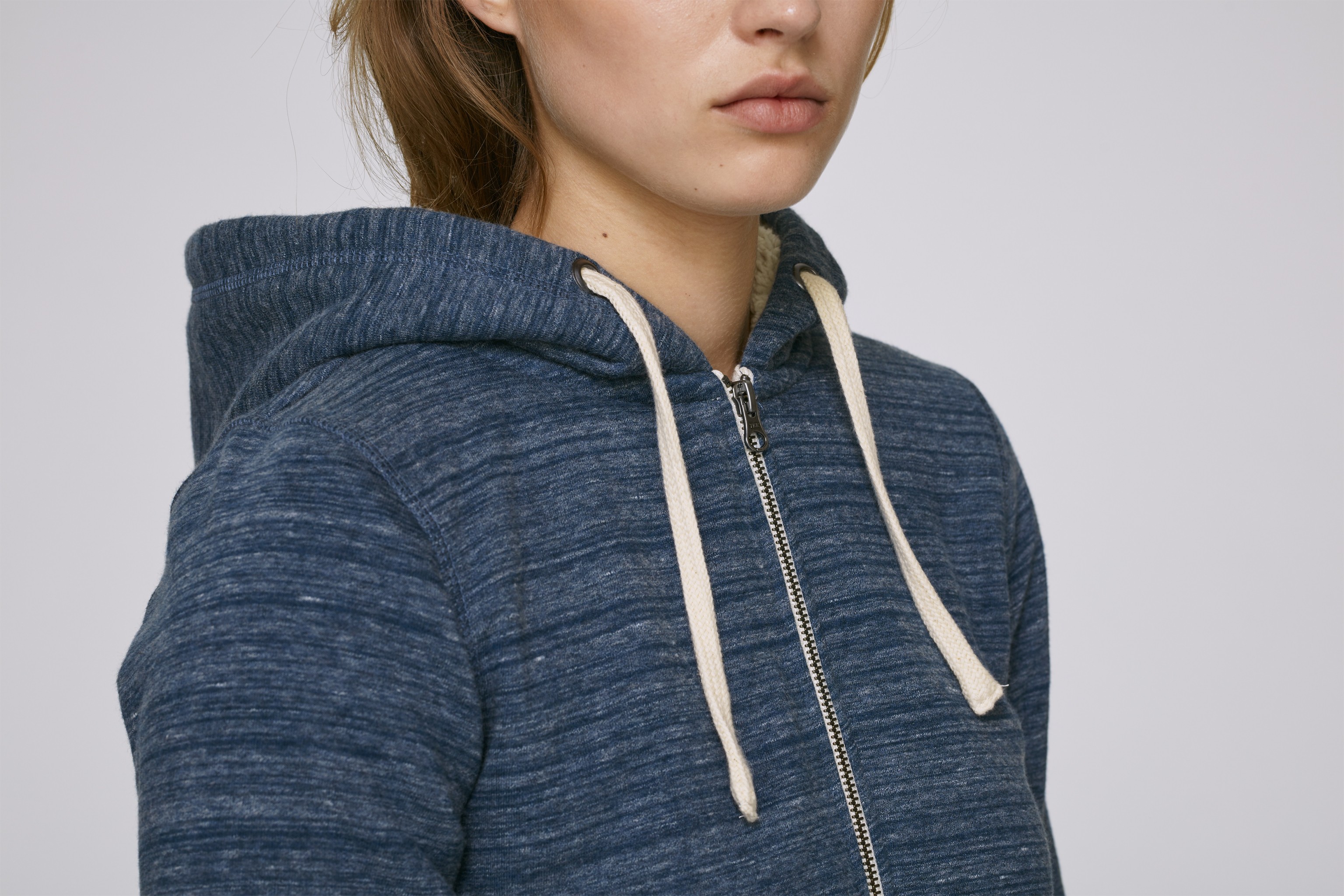 Sweatshirt femme à capuche - polyester recyclé -