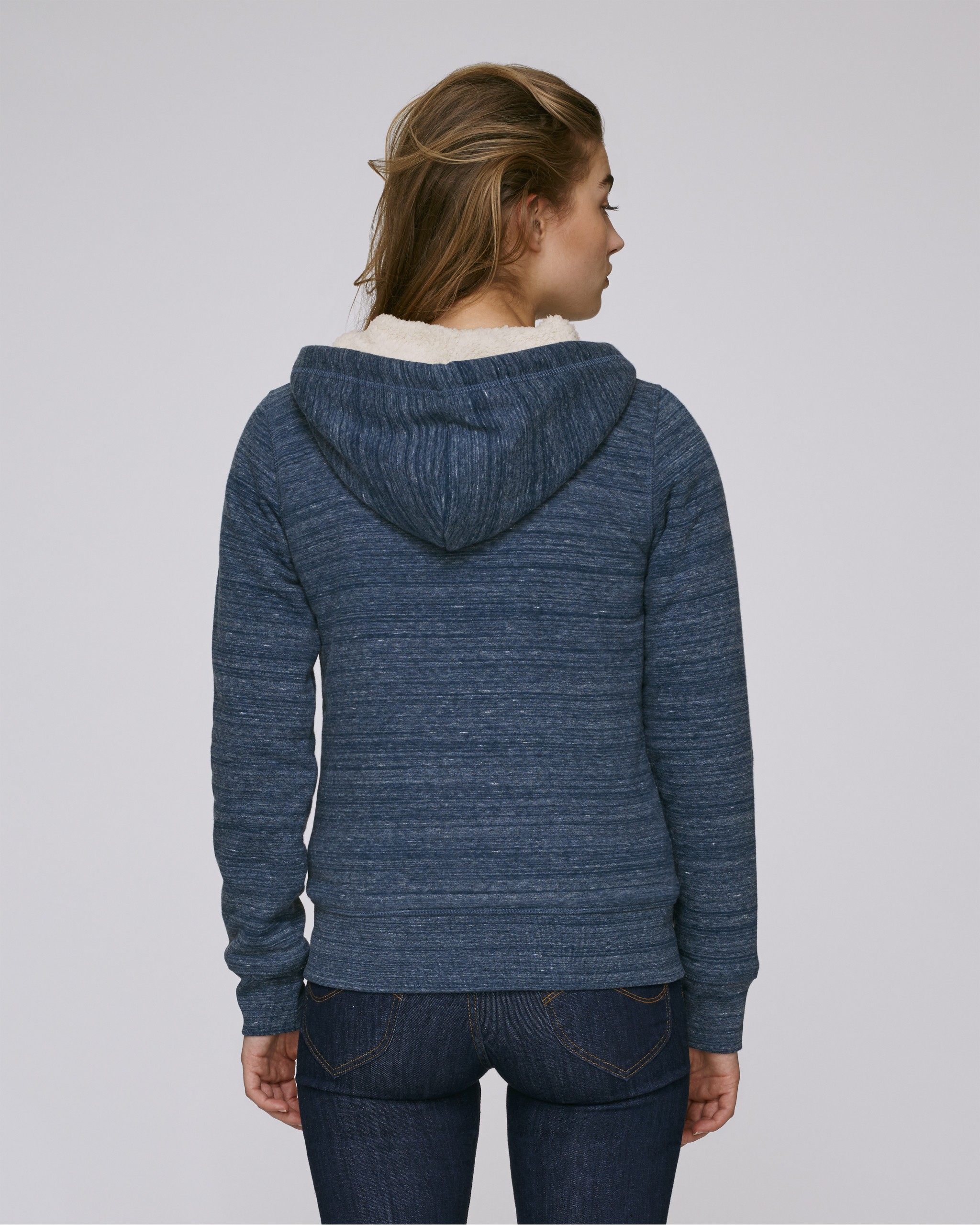 Sweatshirt femme à capuche - polyester recyclé -