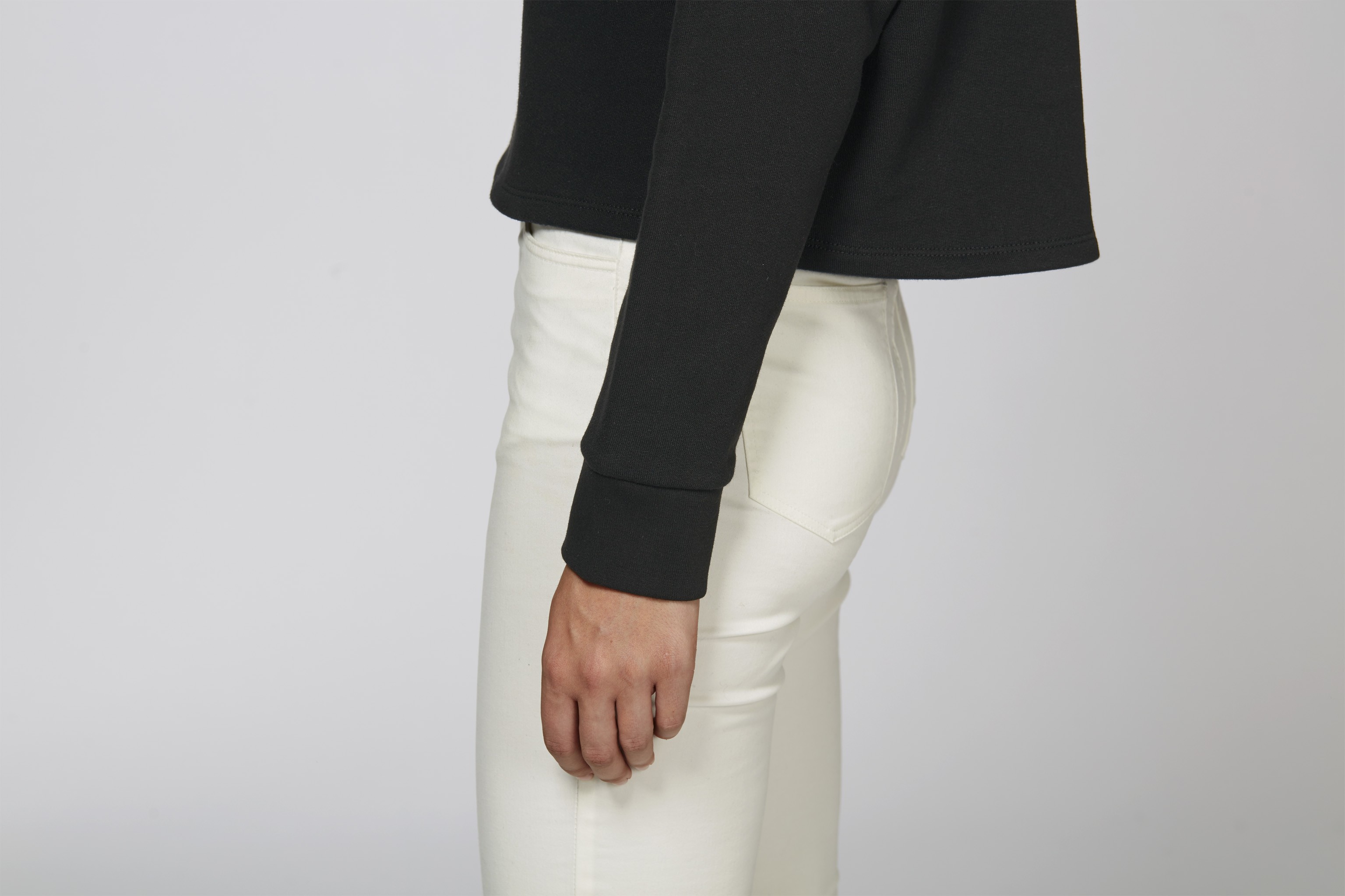 Sweat-shirt crop en coton 100% bio -