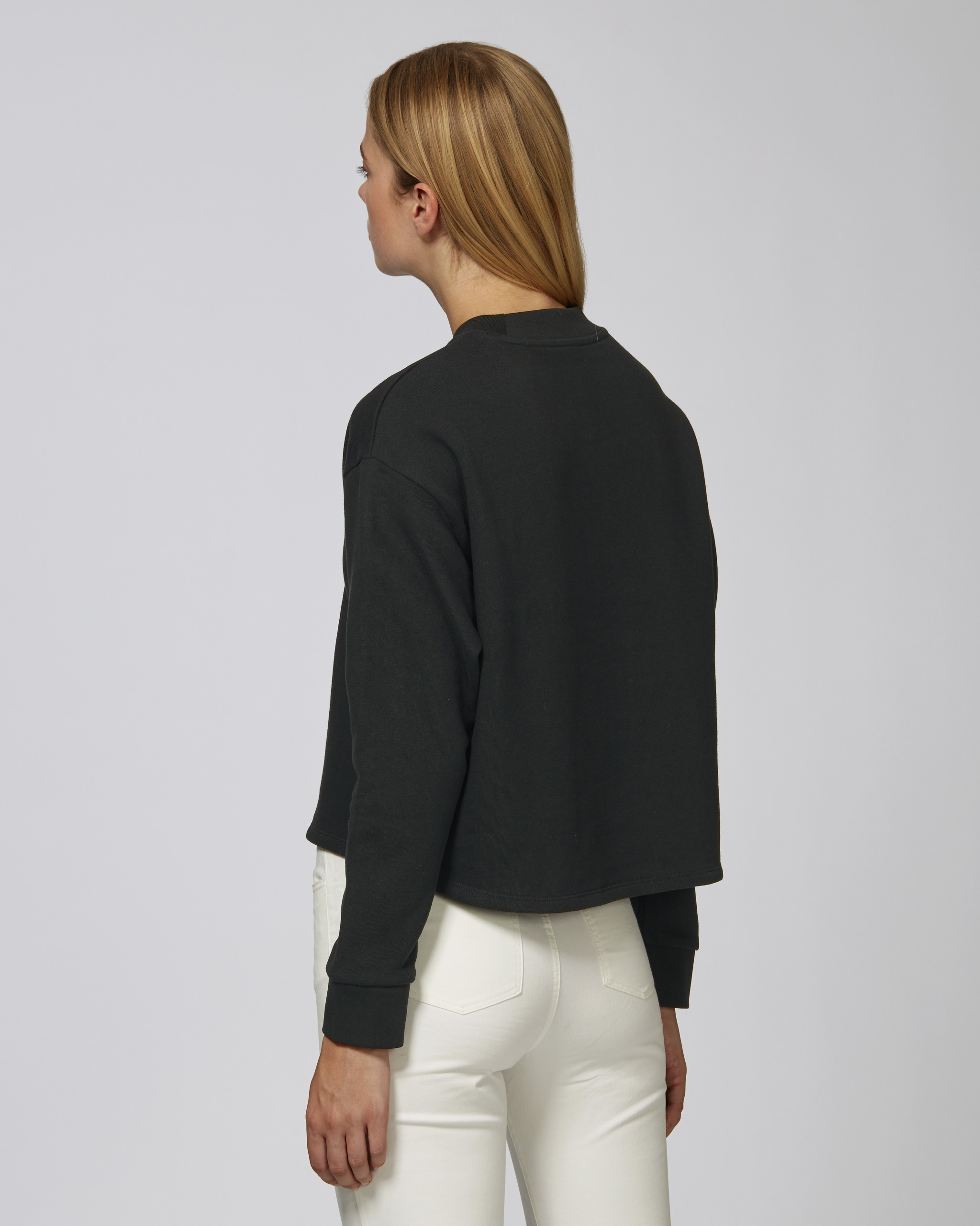 Sweat-shirt crop en coton 100% bio -