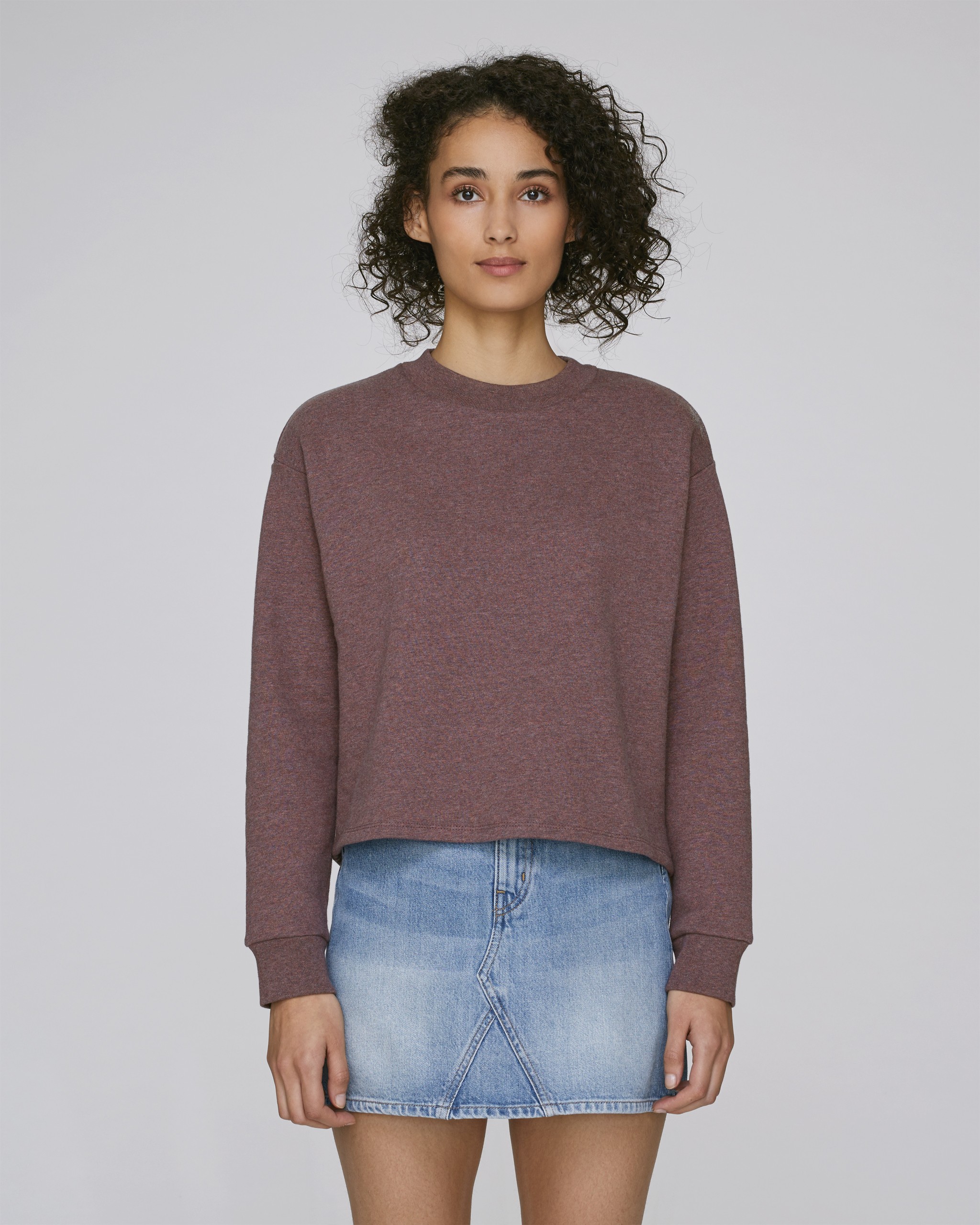 Sweat-shirt crop en coton 100% bio -