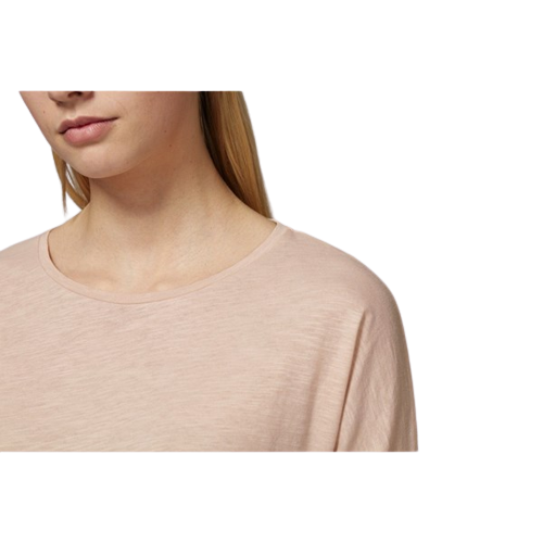 T-shirt coton bio femme avec épaules tombantes -