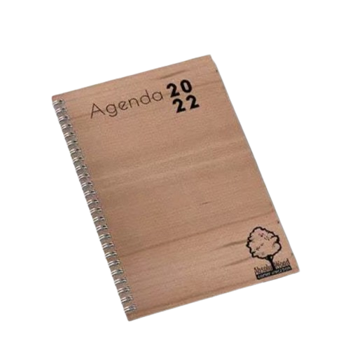 Agenda  en bois de cerisier - Made in France