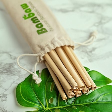 Pailles en bambou réutilisable