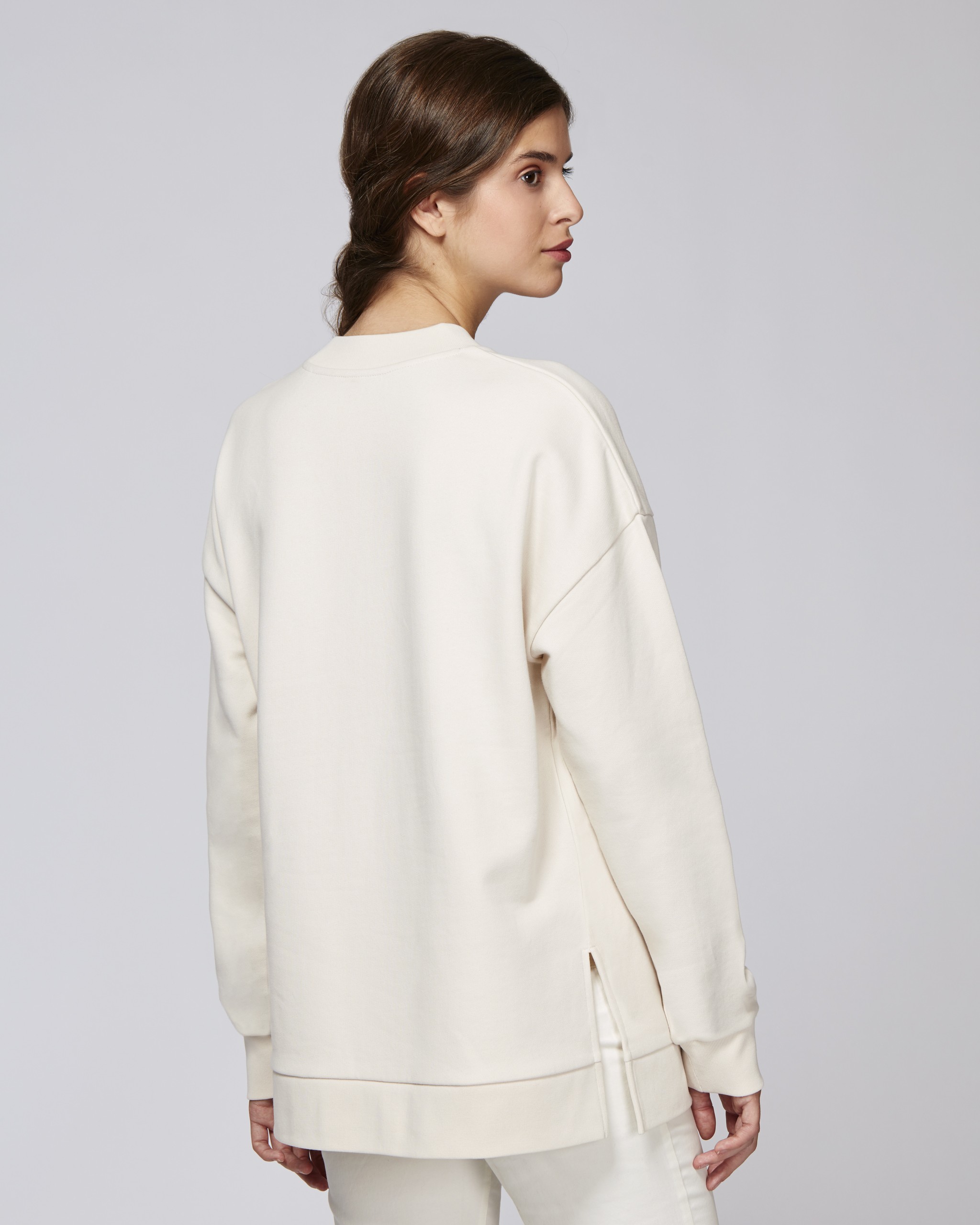 Sweat-shirt ample en coton 100% bio - femme -