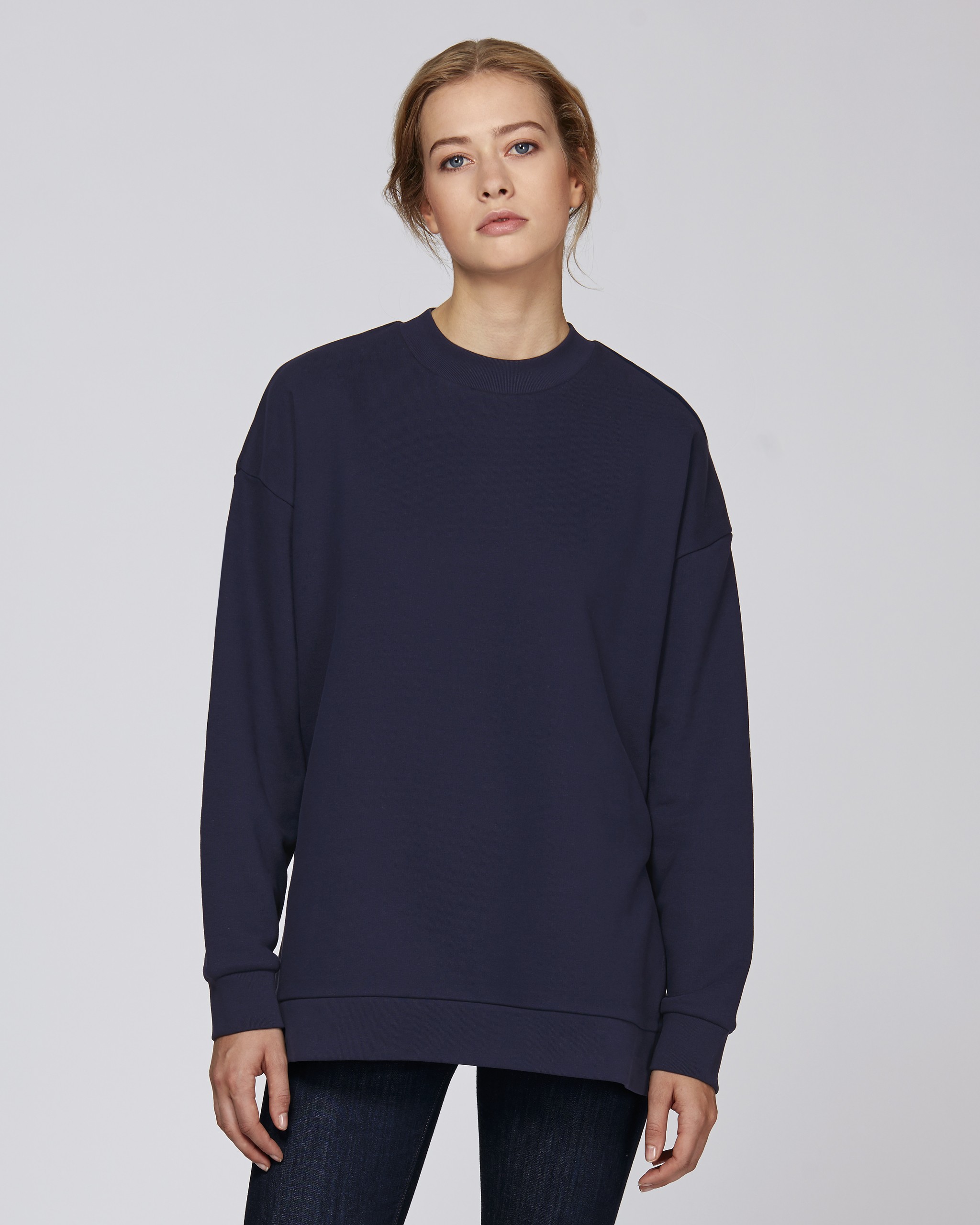 Sweat-shirt ample en coton 100% bio - femme -