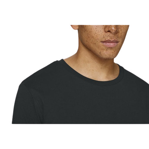 T-shirt coton bio à col rond manches longues -