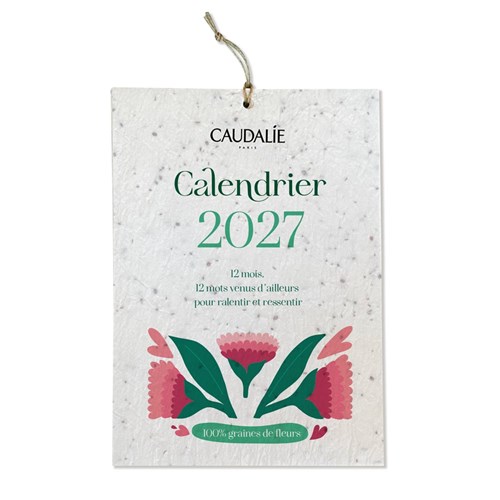 Calendrier papier ensemencé à planter - format A5
