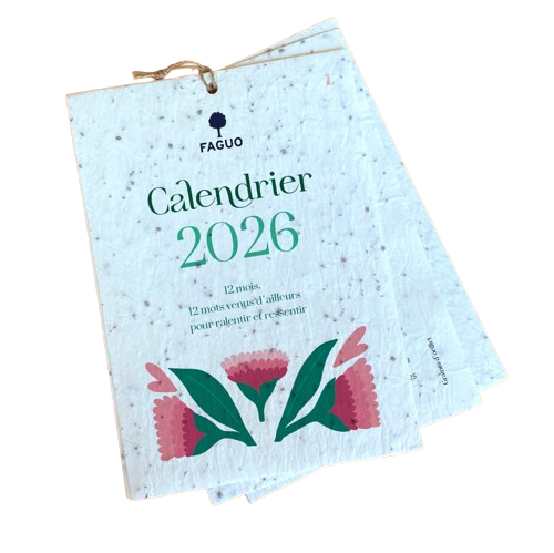 Calendrier papier ensemencé à planter - format A5 - 2