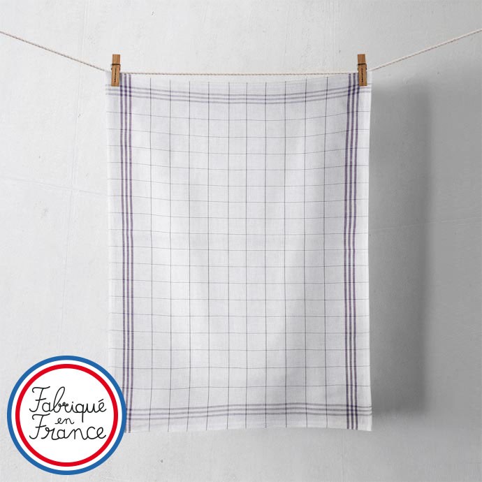 Torchon A Carreaux en coton - Made in France