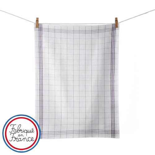 Torchon A Carreaux en coton - Made in France