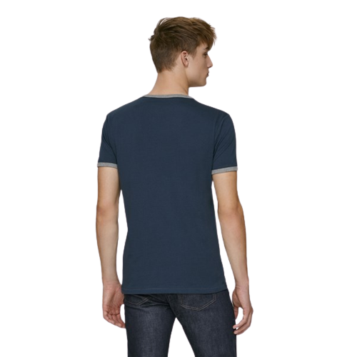 T-shirt Bords constratés homme en coton bio -