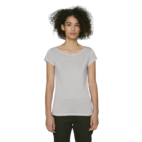 T-shirt femme à effet drapé avec col bateau -