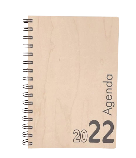 Agenda en bois d'érable - Made in France