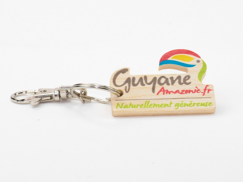 Porte clés en bois de hêtre - Made in France -