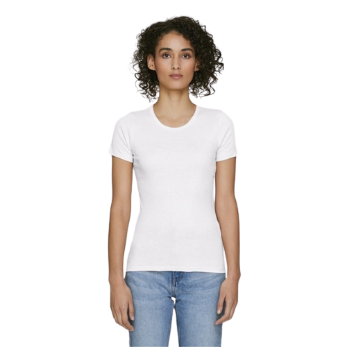T-shirt coton bio classique col rond femme -