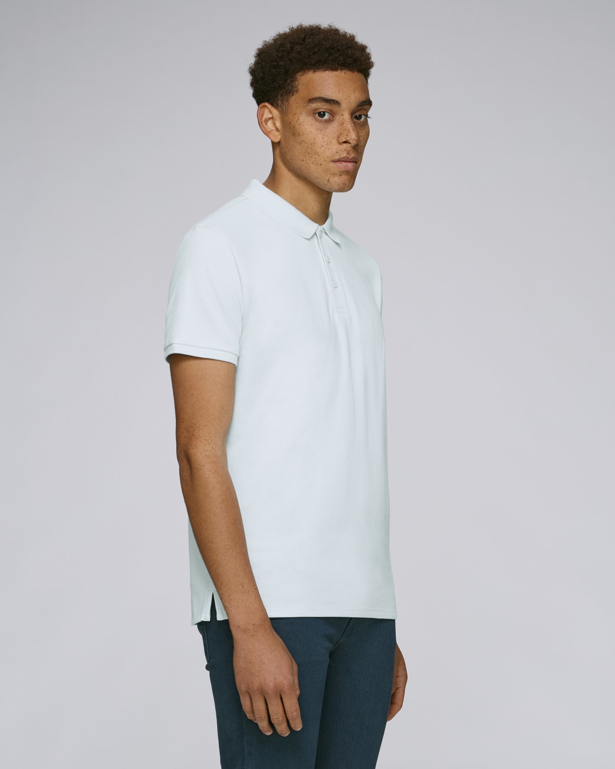 Polo coton biologique à coupe décontractée -