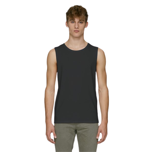 T-shirt débardeur en coton bio sans manche -