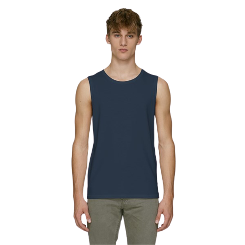 T-shirt débardeur en coton bio sans manche -