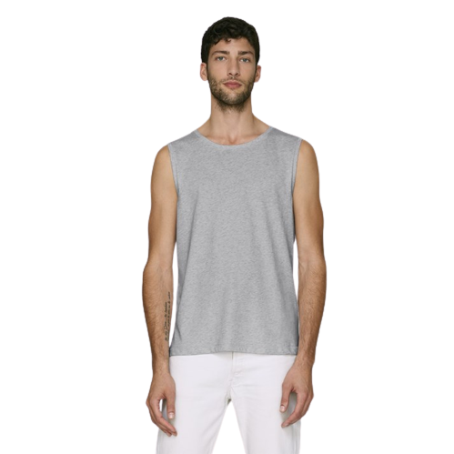 T-shirt débardeur en coton bio sans manche -