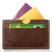 Porte-cartes cuir recyclé - Made In France -