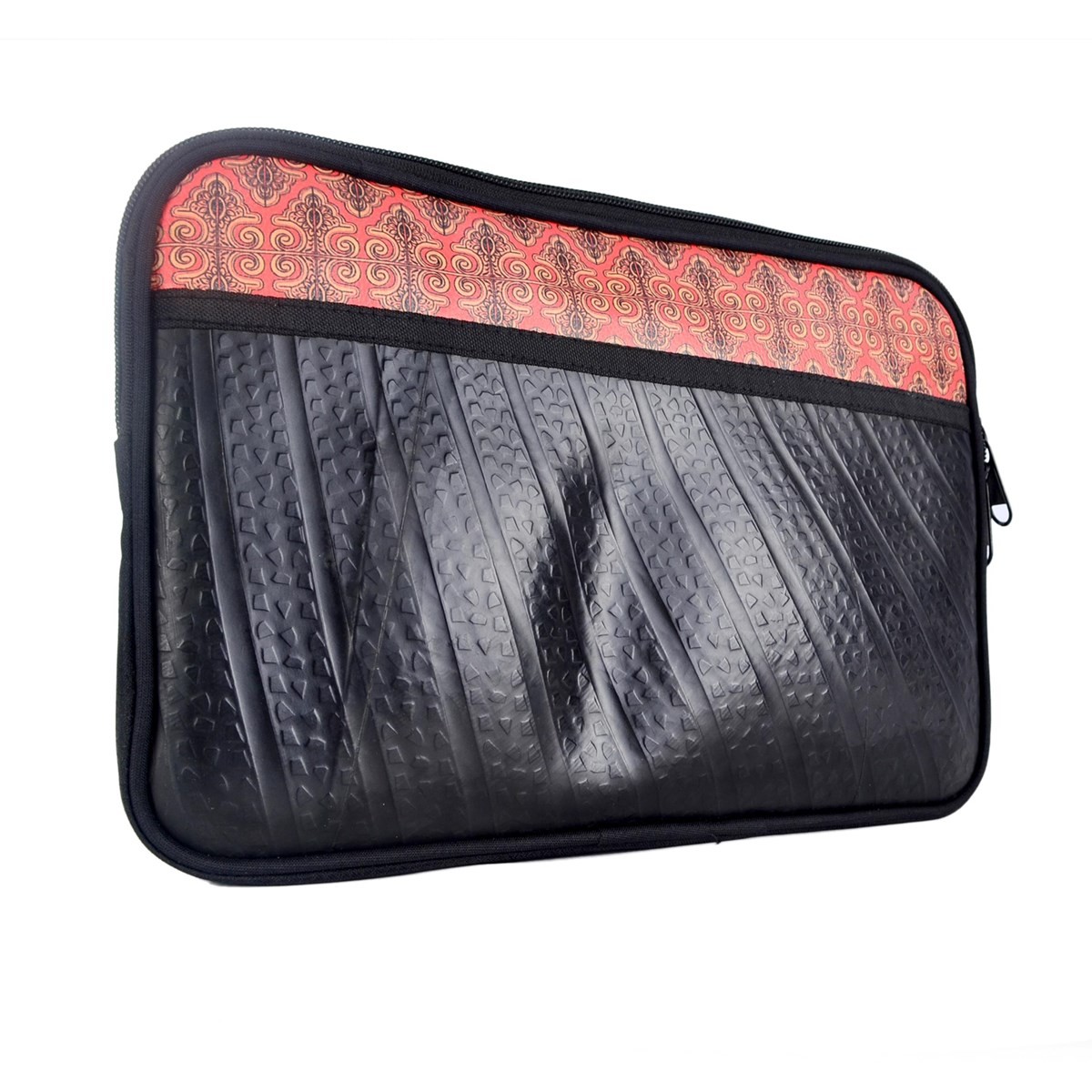 Housse d'ordinateur en pneu recyclé vegan -