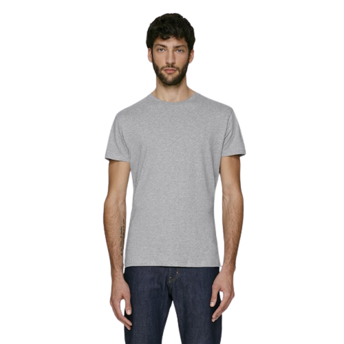 T-shirt coton bio ajusté à col rond homme -