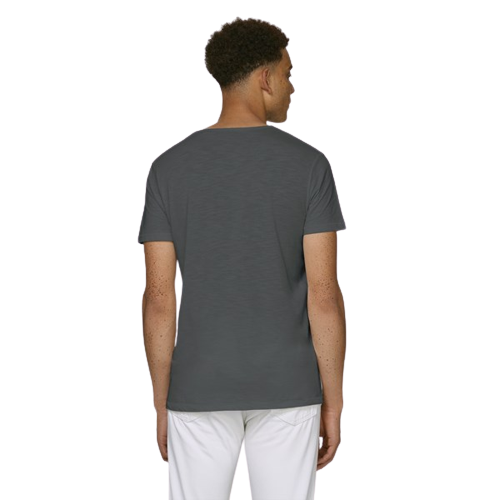 T-shirt coton bio en jersey simple flammé -