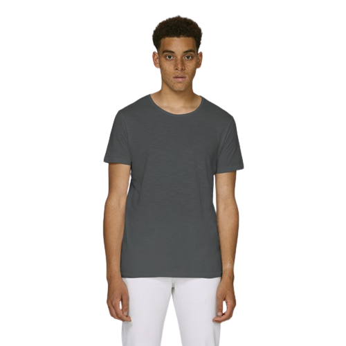 T-shirt coton bio en jersey simple flammé