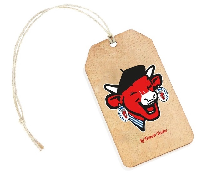Etiquette de bagage en bois made in France - 3
