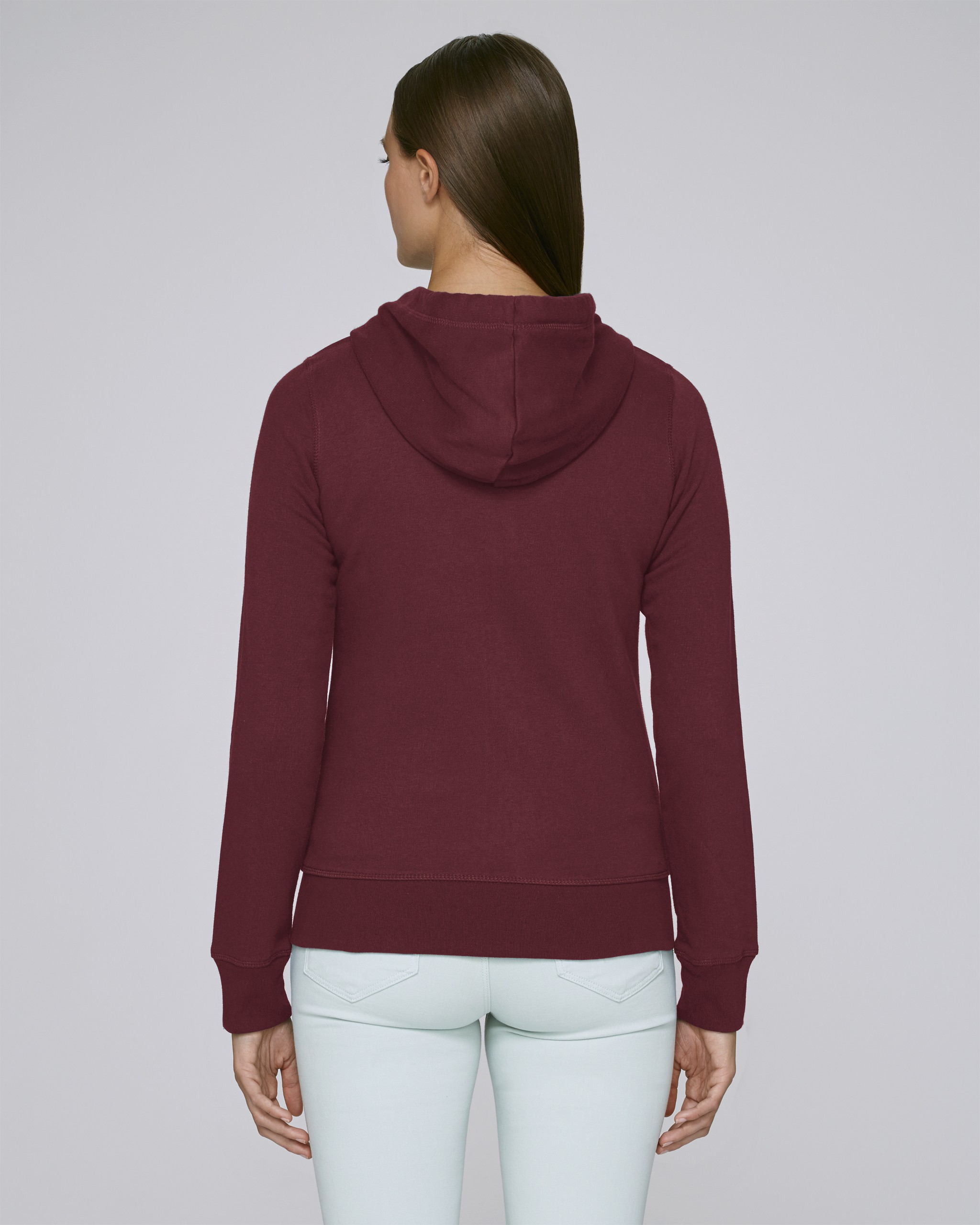 Sweatshirt à capuche zippé en coton bio -