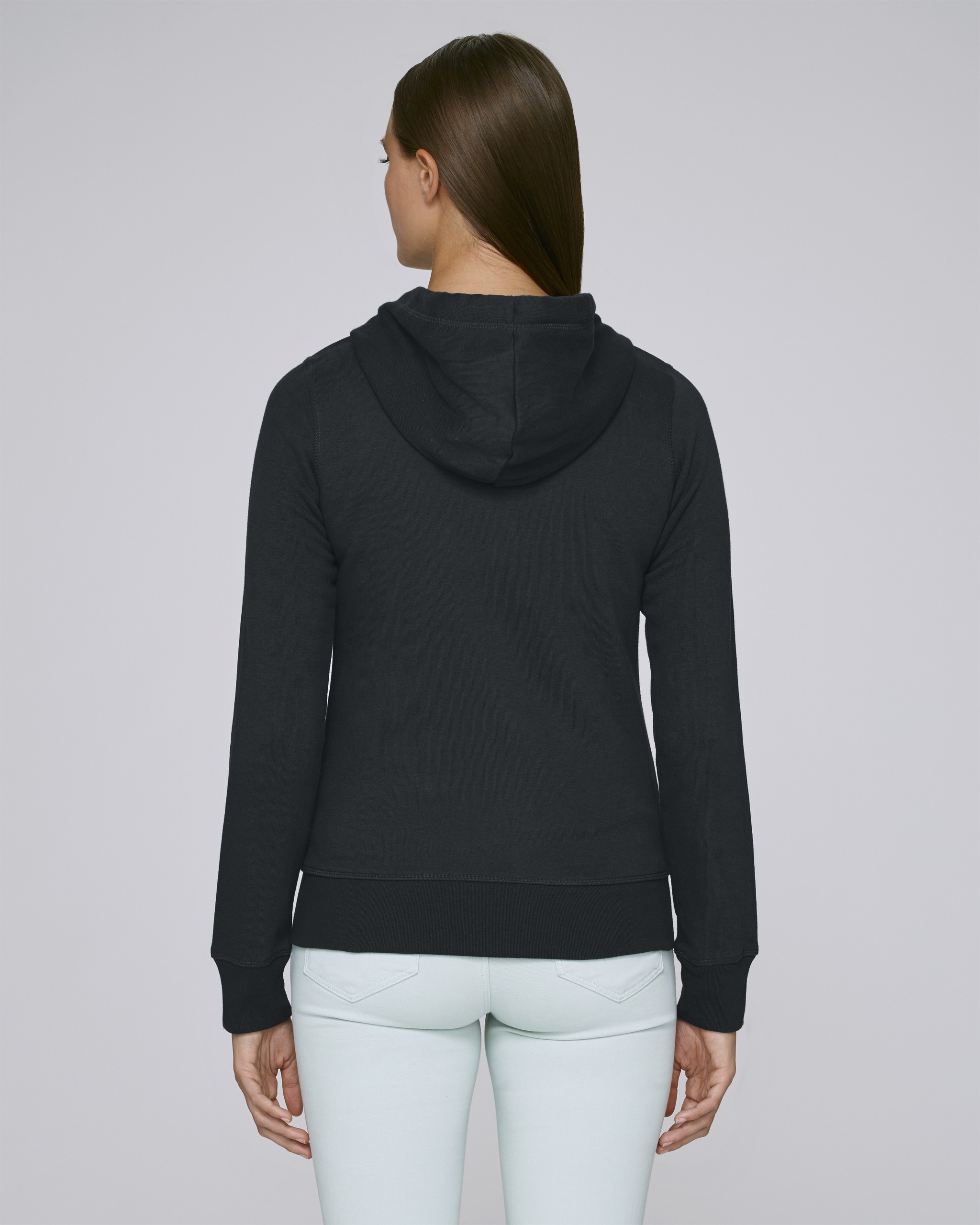 Sweatshirt à capuche zippé en coton bio -