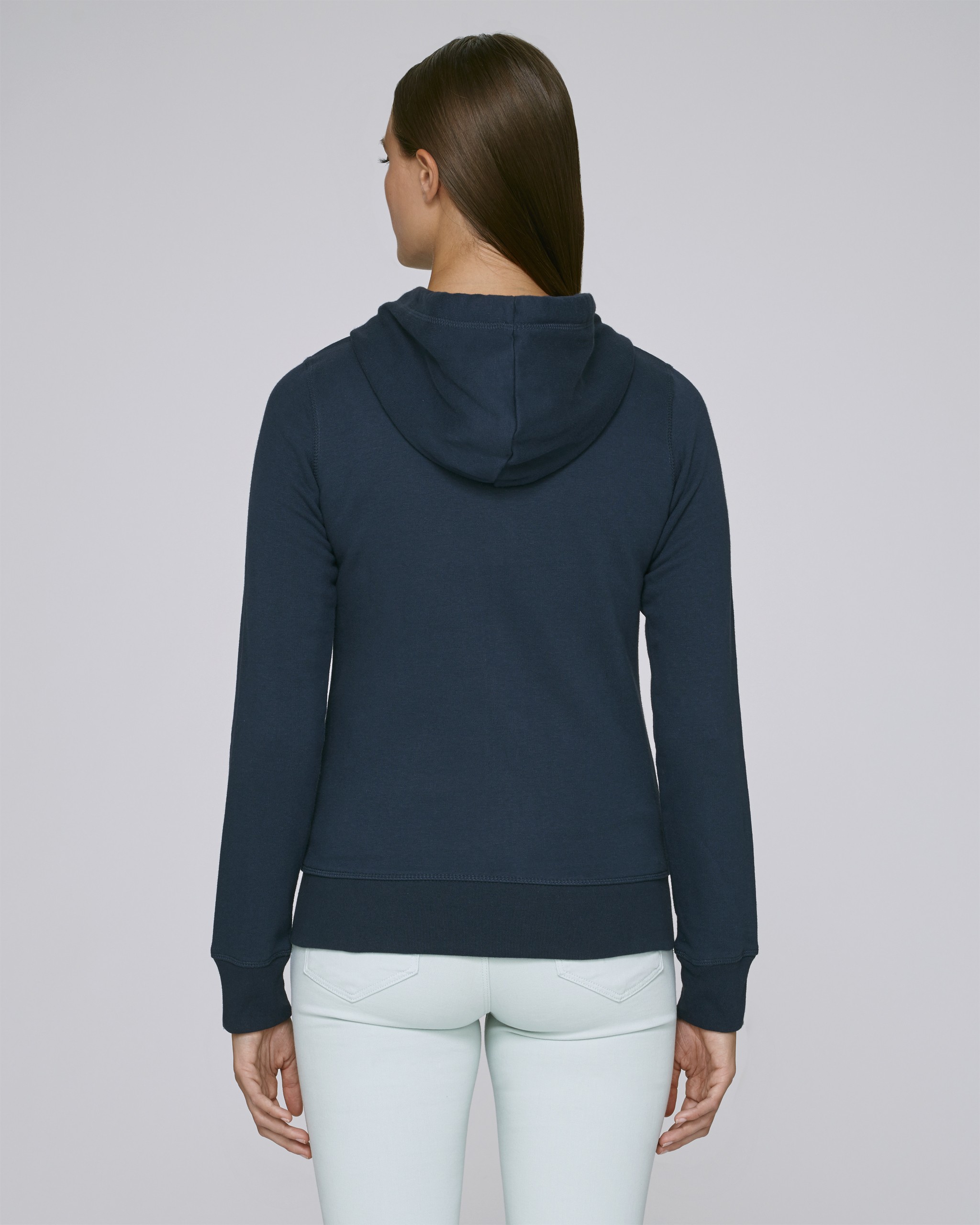 Sweatshirt à capuche zippé en coton bio -