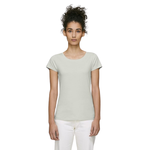 T-shirt 100% coton bio ajusté à col rond - 4