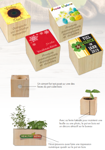 Cube bois mini standard - Made in Europe