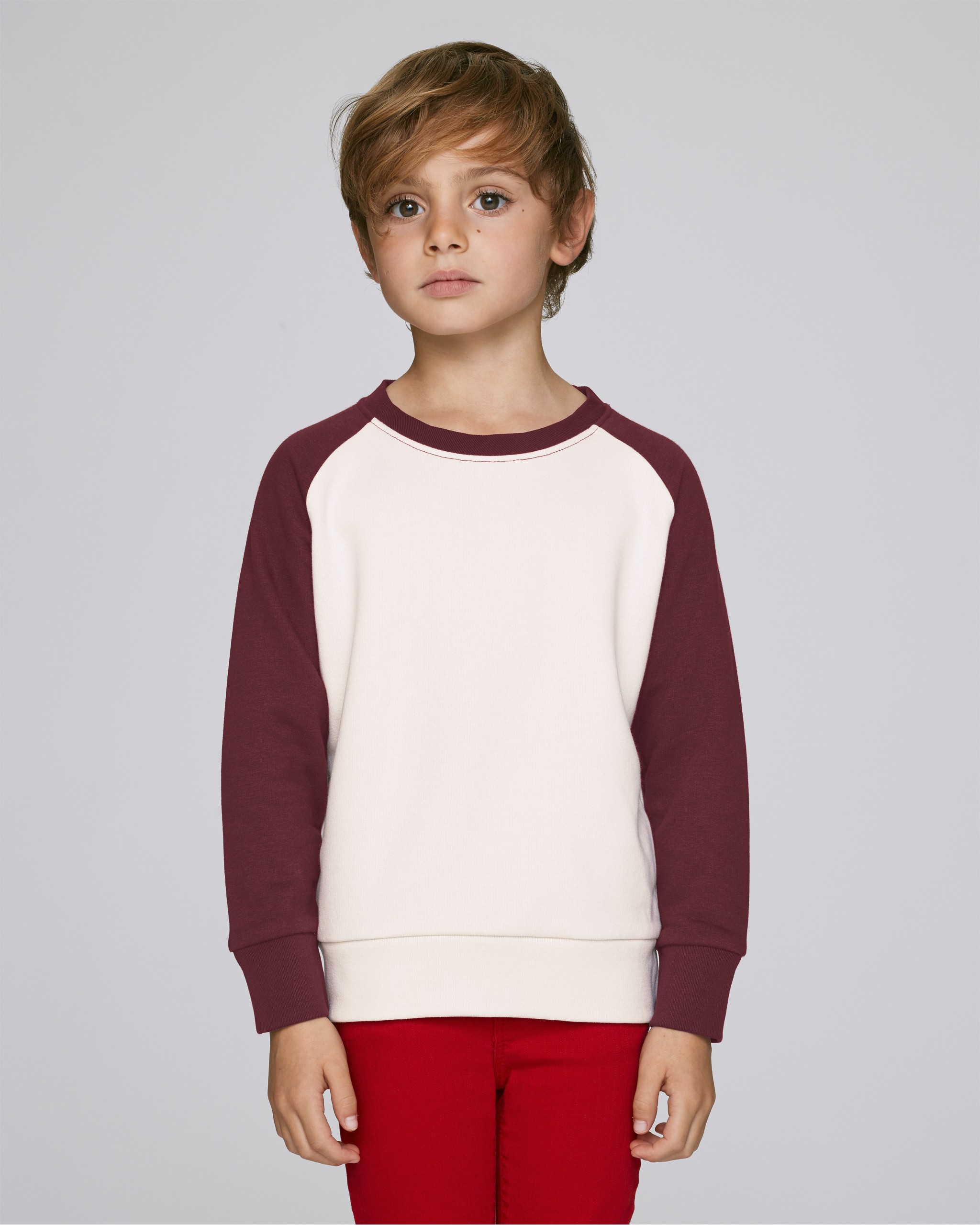 Sweat-shirt coton bio à col rond enfant -