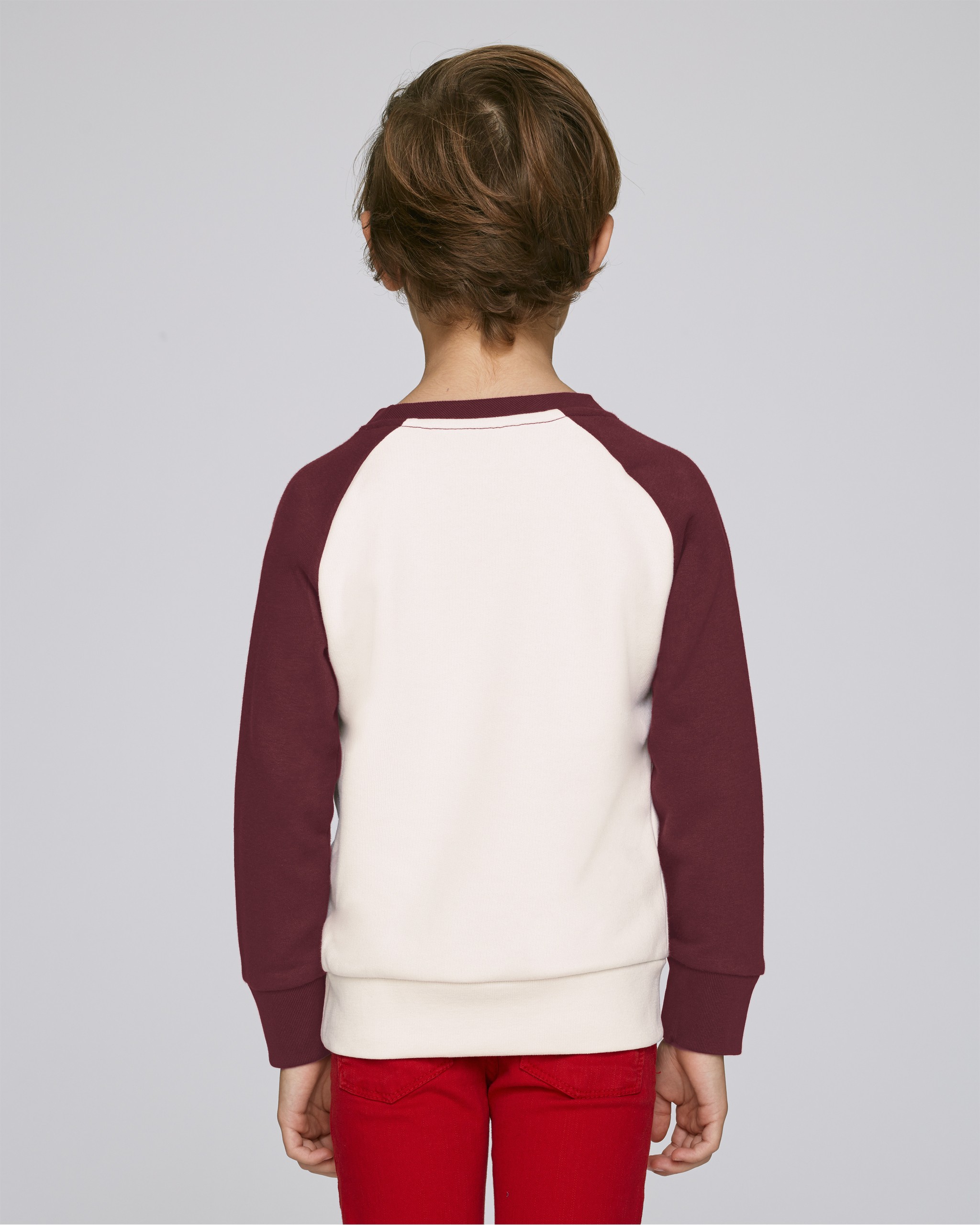 Sweat-shirt coton bio à col rond enfant -