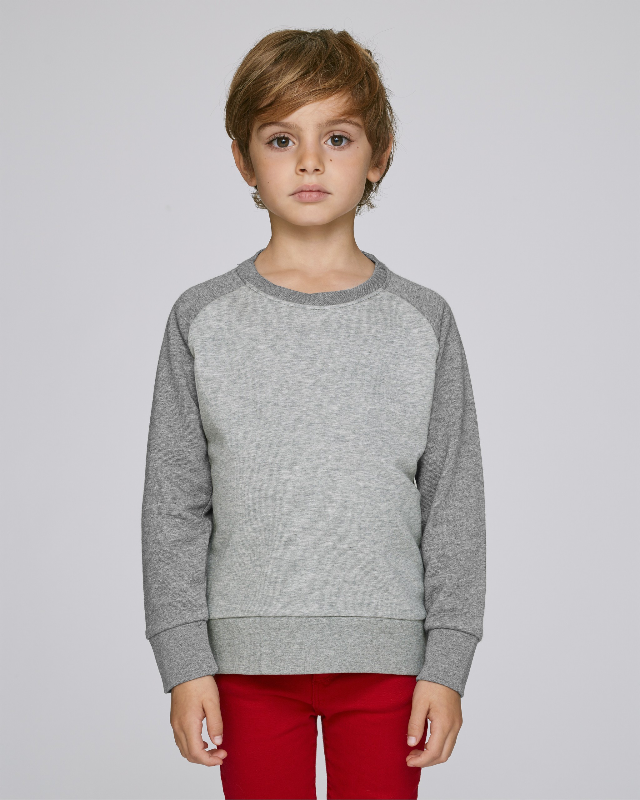 Sweat-shirt coton bio à col rond enfant -
